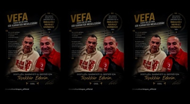 Cumali Sarıdoğan’dan İbrahim Murat Gündüz’e Anlamlı Vefa Mesajı: “Vefa Denilince Aklıma Gelen İsimlerden Biri”