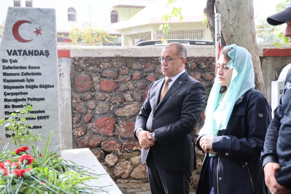 Saimbeyli'nin kurtuluşunun 106. yılında Saim Bey mezarı başında anıldı