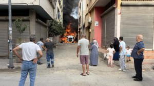 Çay içmeye giden ASKİ ekiplerinin vidanjörü yandı, mahalleli canını zor kurtardı