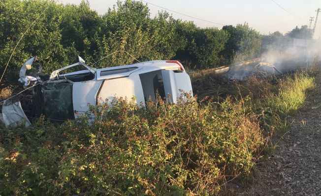 Emniyet kemeri kazada hayat kurtardı