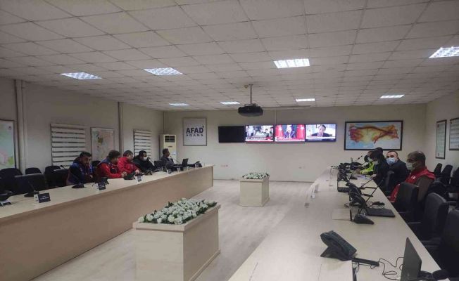 Adana Acil Durum Yönetim Merkezi kar yağışları üzerine 7/24 faaliyete geçti