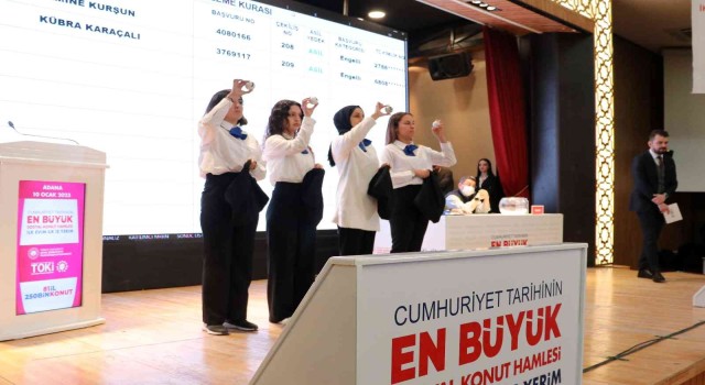 Adana’da 6 bin 356 konut için kuralar çekilmeye başlandı