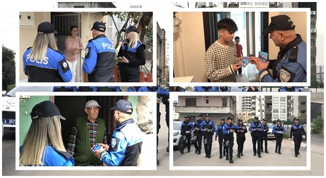 Polis kapı kapı gezip hırsızlığa karşı vatandaşları uyardı