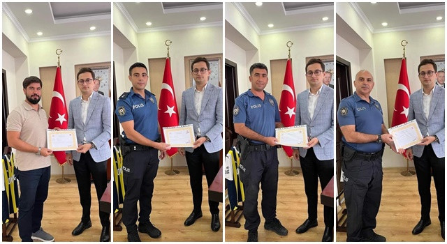 Feke’de başarılı polislere belge verildi