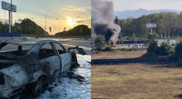 Yabancı plakalı aracını gümrükten geçiremeyince yaktı