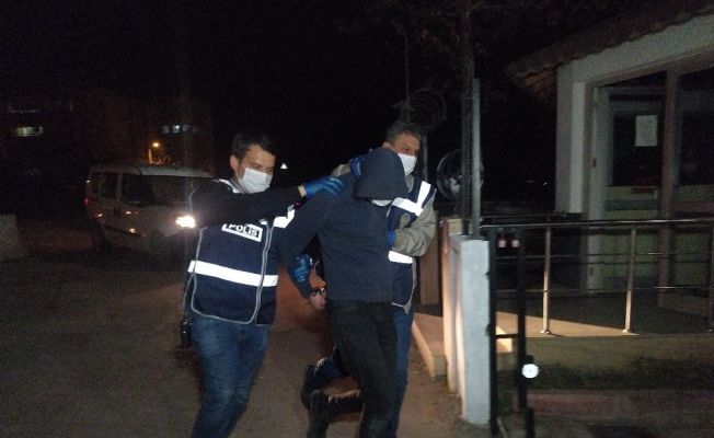 Çalıntı araçla kaçan şahıs ormanda yakalandı