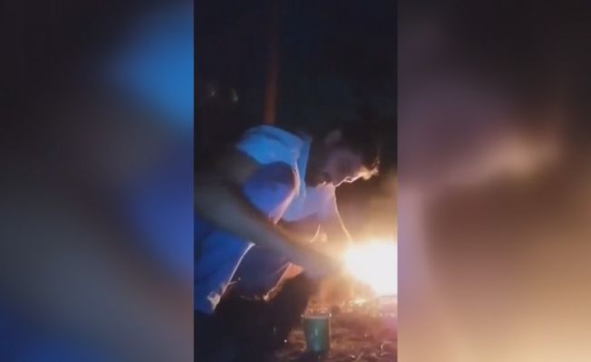 Tavukları kesip ateşe atan şahıs yakalandı