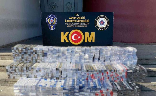 Kargo ile sigara kaçakçılığına polis engeli