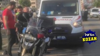 Motosikletli polis ekibine çarpıp kaçtı