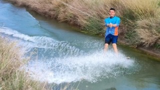 Deniz olmayınca yarışmalara kanalda hazırlanıyor