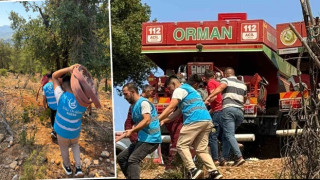 Ülkü Ocaklarının örnek desteği ile yangınla mücadele sürüyor