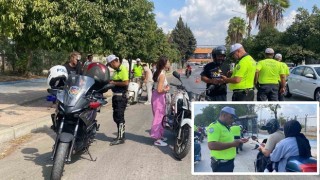 Motosiklet sürücülerine ceza yağdı