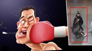 Tek yumrukla nakavt etti! Hastanelik oldu