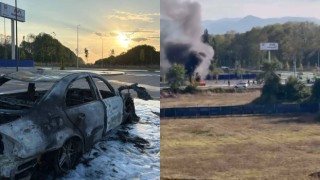 Yabancı plakalı aracını gümrükten geçiremeyince yaktı